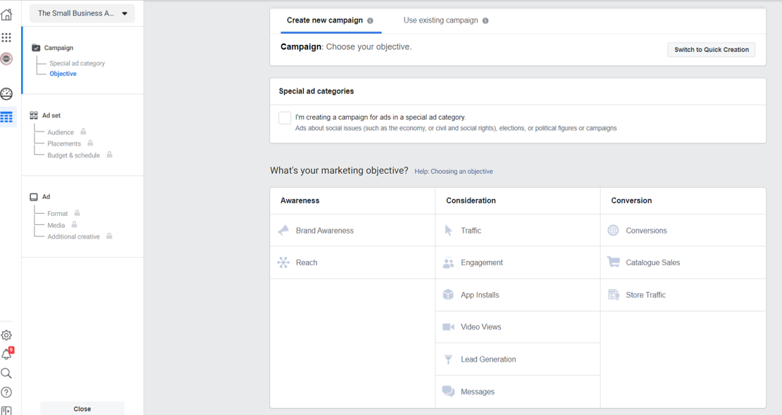 Facebook Objectives